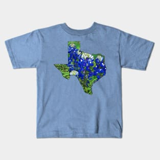 Texas Bluebonnets Kids T-Shirt